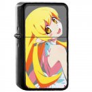 Oshino Shinobu Kiss Shot - Oil Windproof Flip Top Black Lighters Briquet Encendedor 470