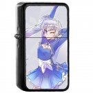 RWBY Weiss - Oil Windproof Flip Top Black Lighters Briquet Encendedor 109