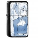 RWBY Weiss - Oil Windproof Flip Top Black Lighters Briquet Encendedor 110