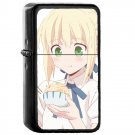 Saber Fate Stay Night - Oil Windproof Flip Top Black Lighters Briquet Encendedor 432