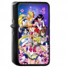 Sailor Moon Girls - Oil Windproof Flip Top Black Lighters Briquet Encendedor 165