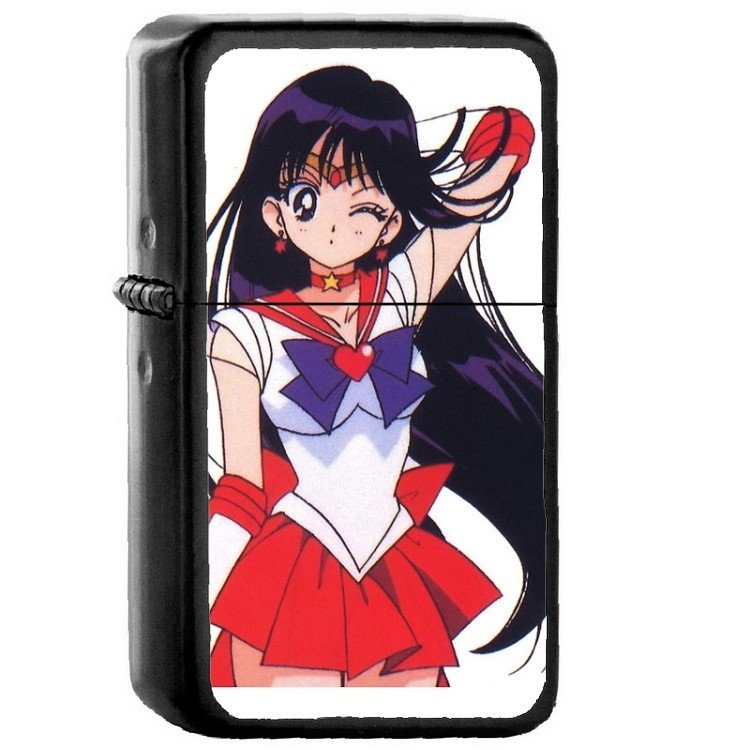 Sailor Moon Mars - Oil Windproof Flip Top Black Lighters Briquet Encendedor 164