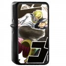 Sanji One Piece Japanese Manga - Oil Windproof Flip Top Black Lighters Briquet Encendedor 525