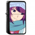 Senjougahara Hitagi - Oil Windproof Flip Top Black Lighters Briquet Encendedor 408