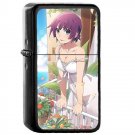 Senjougahara Hitagi - Oil Windproof Flip Top Black Lighters Briquet Encendedor 409