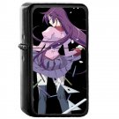 Senjougahara Hitagi - Oil Windproof Flip Top Black Lighters Briquet Encendedor 411