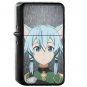 Sinon Sword Art Online SAO - Oil Windproof Flip Top Black Lighters Briquet Encendedor 369