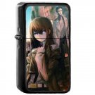 Steins Gate Makise Kurisu - 	Oil Windproof Flip Top Black Lighters Briquet Encendedor 238