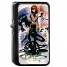 Steins Gate Makise Kurisu - 	Oil Windproof Flip Top Black Lighters Briquet Encendedor 240