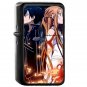 Sword Art Online SAO - Oil Windproof Flip Top Black Lighters Briquet Encendedor 367