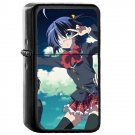 Takanashi Rikka - Oil Windproof Flip Top Black Lighters Briquet Encendedor 527