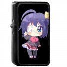 Takanashi Rikka - Oil Windproof Flip Top Black Lighters Briquet Encendedor 528