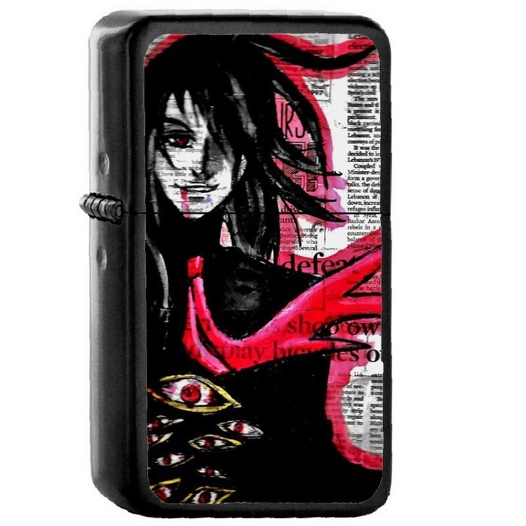 Alucard Hellsing - Oil Windproof Flip Top Black Lighters Briquet Encendedor 436