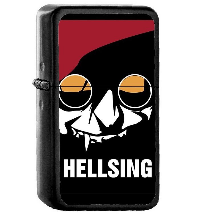 Alucard Hellsing - Oil Windproof Flip Top Black Lighters Briquet Encendedor 437