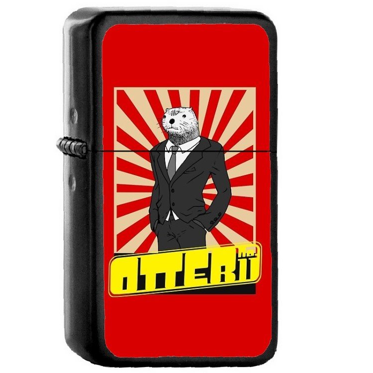Bakuman - 	Oil Windproof Flip Top Black Lighters Briquet Encendedor 294