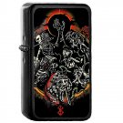 Berserk - 	Oil Windproof Flip Top Black Lighters Briquet Encendedor 207
