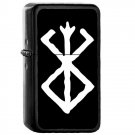 Berserk - 	Oil Windproof Flip Top Black Lighters Briquet Encendedor 210