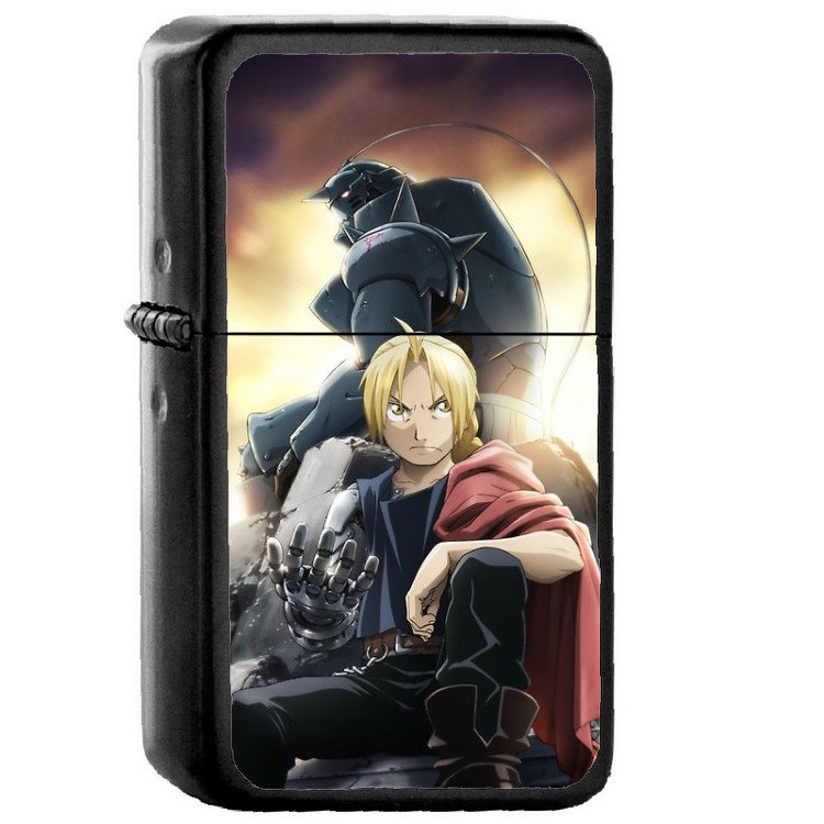 Elric Edward - Oil Windproof Flip Top Black Lighters Briquet Encendedor 359