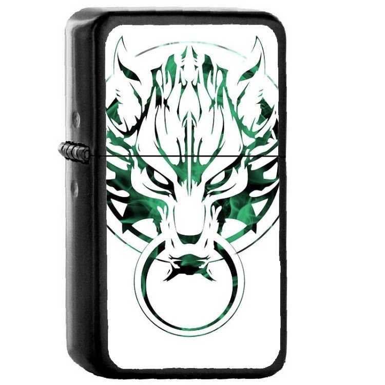 Final Fantasy VII - Oil Windproof Flip Top Black Lighters Briquet Encendedor 10