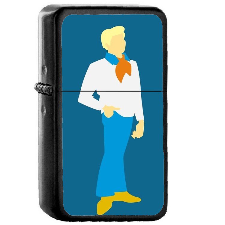 Fred Jones - Oil Windproof Flip Top Black Lighters Briquet Encendedor 185