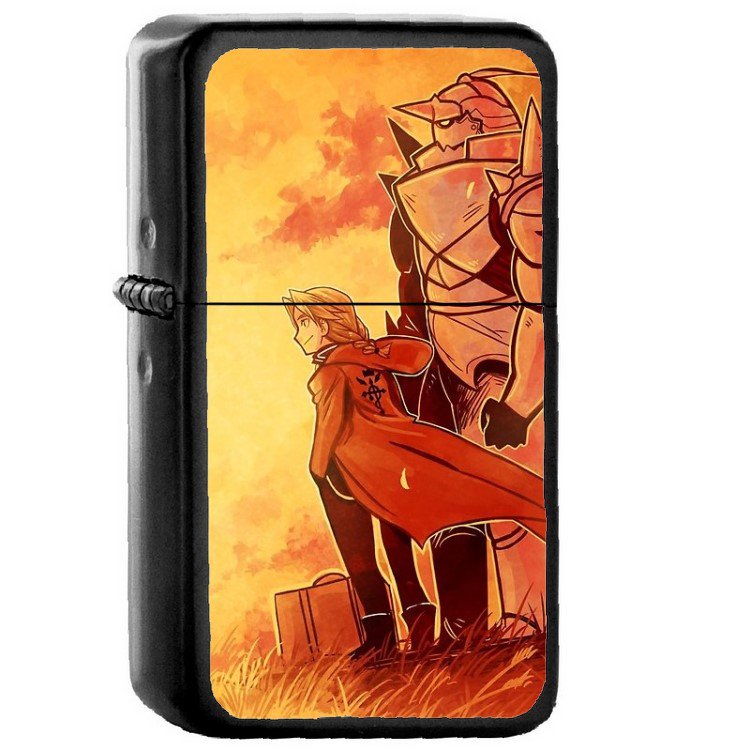 Fullmetal Alchemist - Oil Windproof Flip Top Black Lighters Briquet Encendedor 212