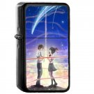 Kimi no Na wa - 	Oil Windproof Flip Top Black Lighters Briquet Encendedor 242