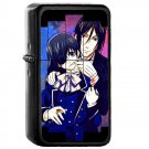 Kuroshitsuji - 	Oil Windproof Flip Top Black Lighters Briquet Encendedor 299