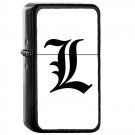 Lawliet L Death Note - Oil Windproof Flip Top Black Lighters Briquet Encendedor 356