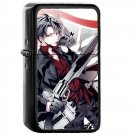 Levi Shingeki no Kyojin - Oil Windproof Flip Top Black Lighters Briquet Encendedor 360