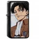 Levi Shingeki no Kyojin - Oil Windproof Flip Top Black Lighters Briquet Encendedor 361