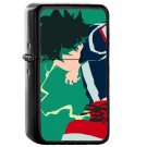 Midoriya Izuku Boku no Hero Academia - Oil Windproof Flip Top Black Lighters Briquet Encendedor 495