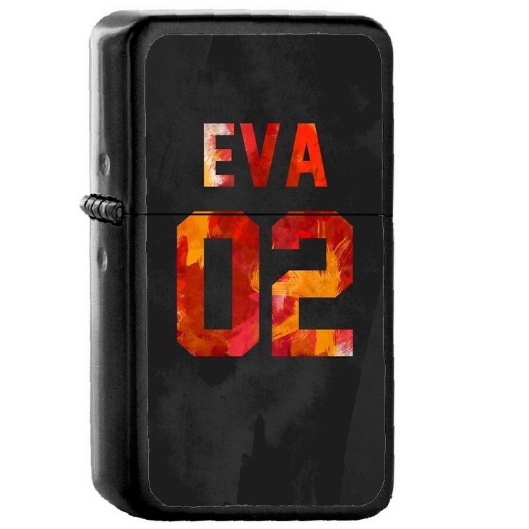 Neon Genesis Evangelion - Oil Windproof Flip Top Black Lighters Briquet Encendedor 519