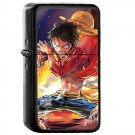 One Piece Monkey D Luffy - Oil Windproof Flip Top Black Lighters Briquet Encendedor 357