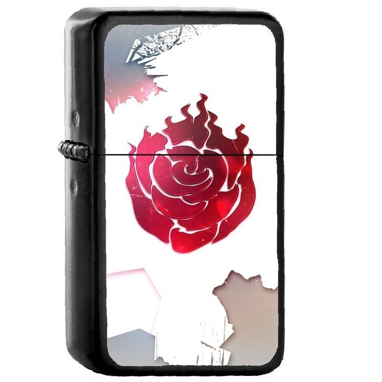 RWBY Ruby Rose - Oil Windproof Flip Top Black Lighters Briquet Encendedor 103
