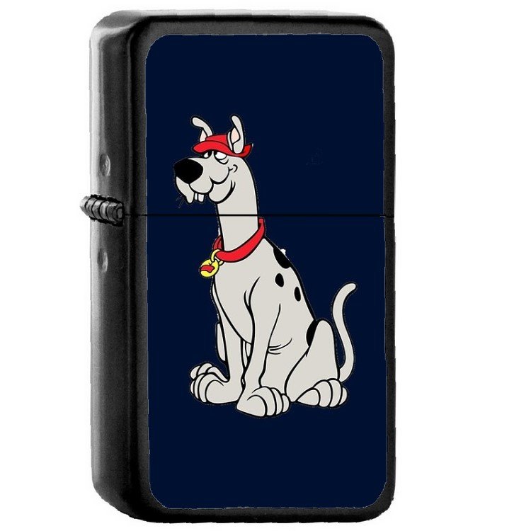 Scooby-Dum - Oil Windproof Flip Top Black Lighters Briquet Encendedor 188