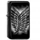 Shingeki no Kyojin - 	Oil Windproof Flip Top Black Lighters Briquet Encendedor 218