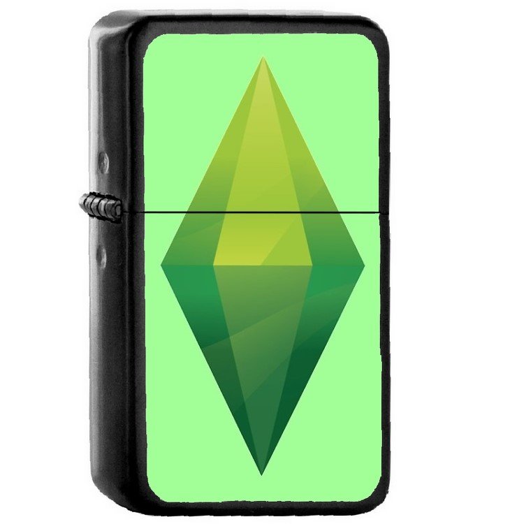 Sim City - Oil Windproof Flip Top Black Lighters Briquet Encendedor 72
