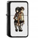 Ackerman Mikasa Attack on Titan - Oil Windproof Flip Top Black Lighters Briquet Encendedor 393