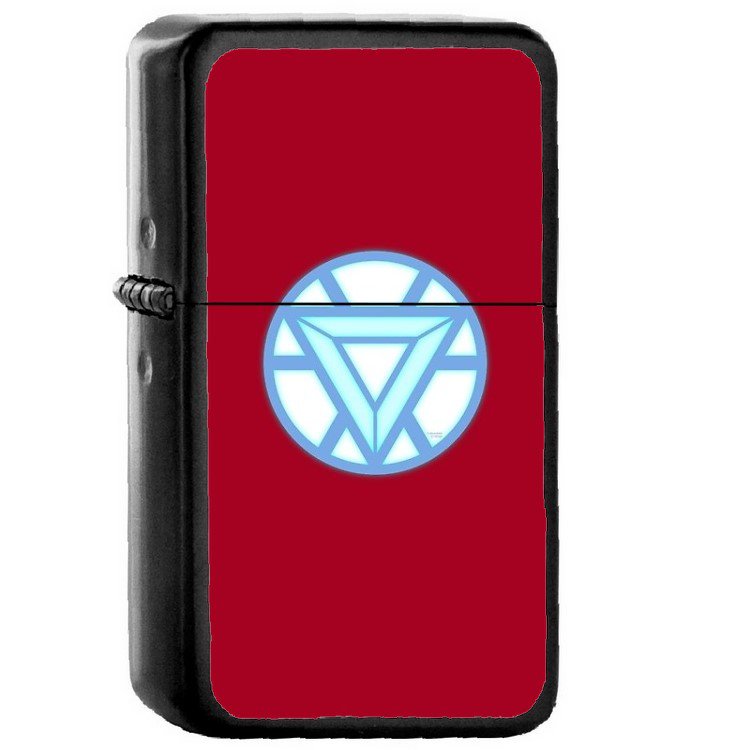 Ironman Tony Stark Marvel - Oil Windproof Flip Top Black Lighters Briquet Encendedor 100