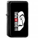 La Casa De Papel - Oil Windproof Flip Top Black Lighters Briquet Encendedor 137