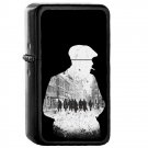 Peaky Blinders - 	Oil Windproof Flip Top Black Lighters Briquet Encendedor 200