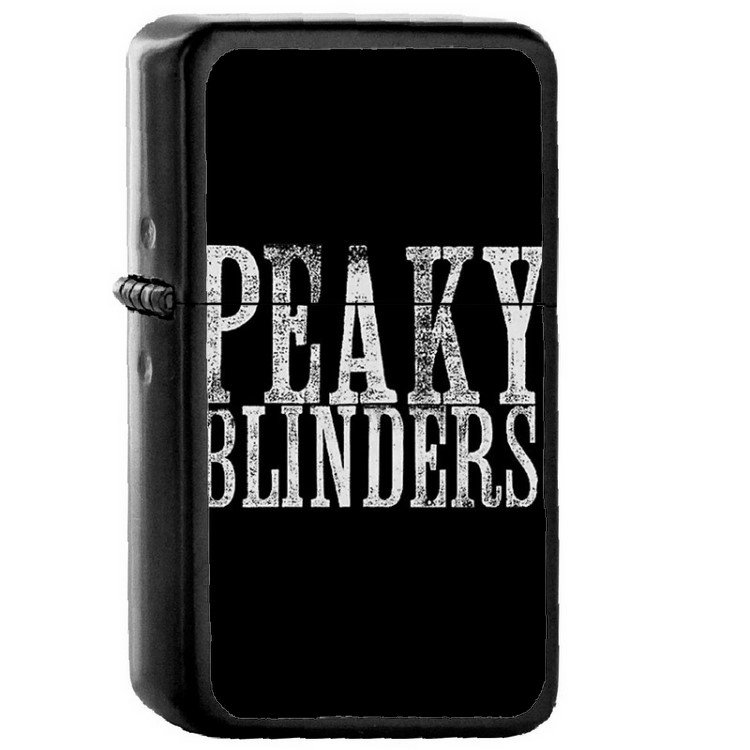 Peaky Blinders - 	Oil Windproof Flip Top Black Lighters Briquet Encendedor 202