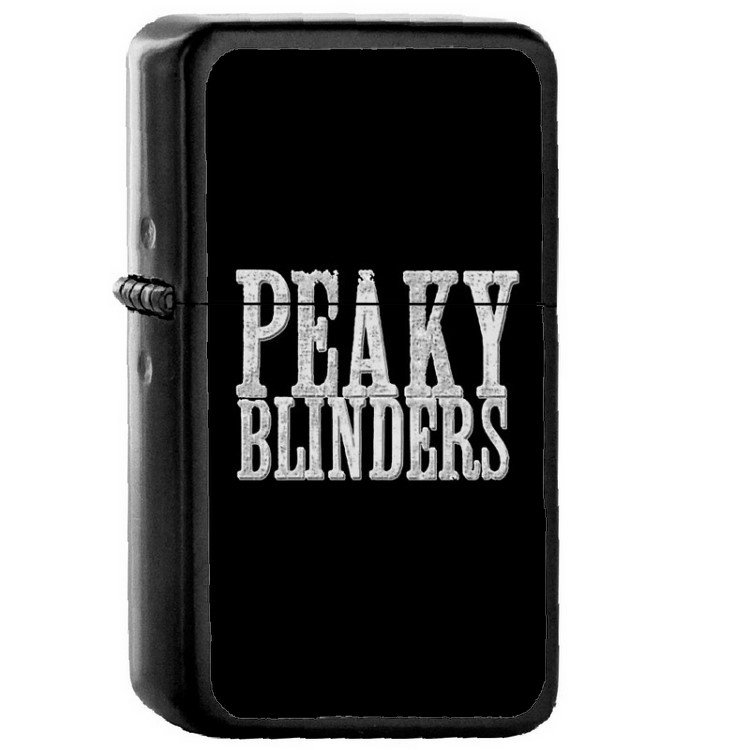 Peaky Blinders - 	Oil Windproof Flip Top Black Lighters Briquet Encendedor 203