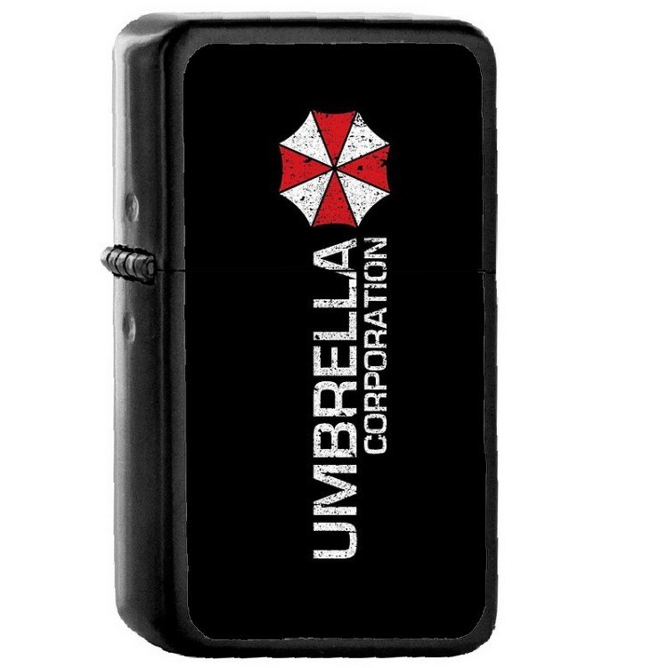 Resident Evil - 	Oil Windproof Flip Top Black Lighters Briquet Encendedor 22