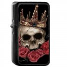 Skull - Oil Windproof Flip Top Black Lighters Briquet Encendedor 47