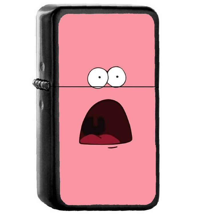 Spongebob Patrick - Oil Windproof Flip Top Black Lighters Briquet Encendedor 119
