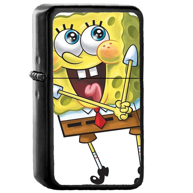 Spongebob Squarepants - Oil Windproof Flip Top Black Lighters Briquet Encendedor 116