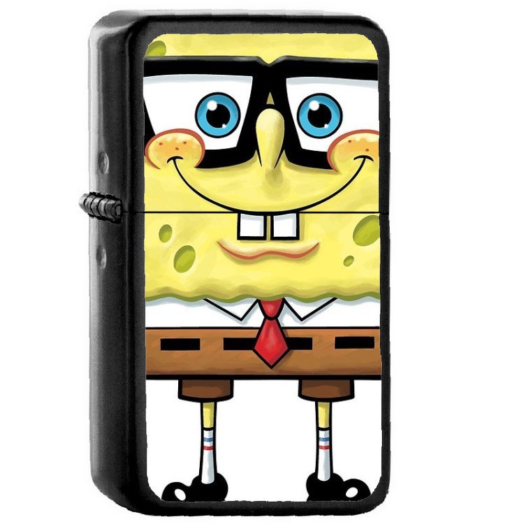 Spongebob Squarepants - Oil Windproof Flip Top Black Lighters Briquet Encendedor 117