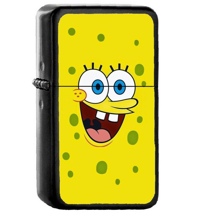 Spongebob Squarepants - Oil Windproof Flip Top Black Lighters Briquet Encendedor 118
