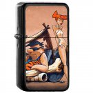 The Flintstones - Oil Windproof Flip Top Black Lighters Briquet Encendedor 189